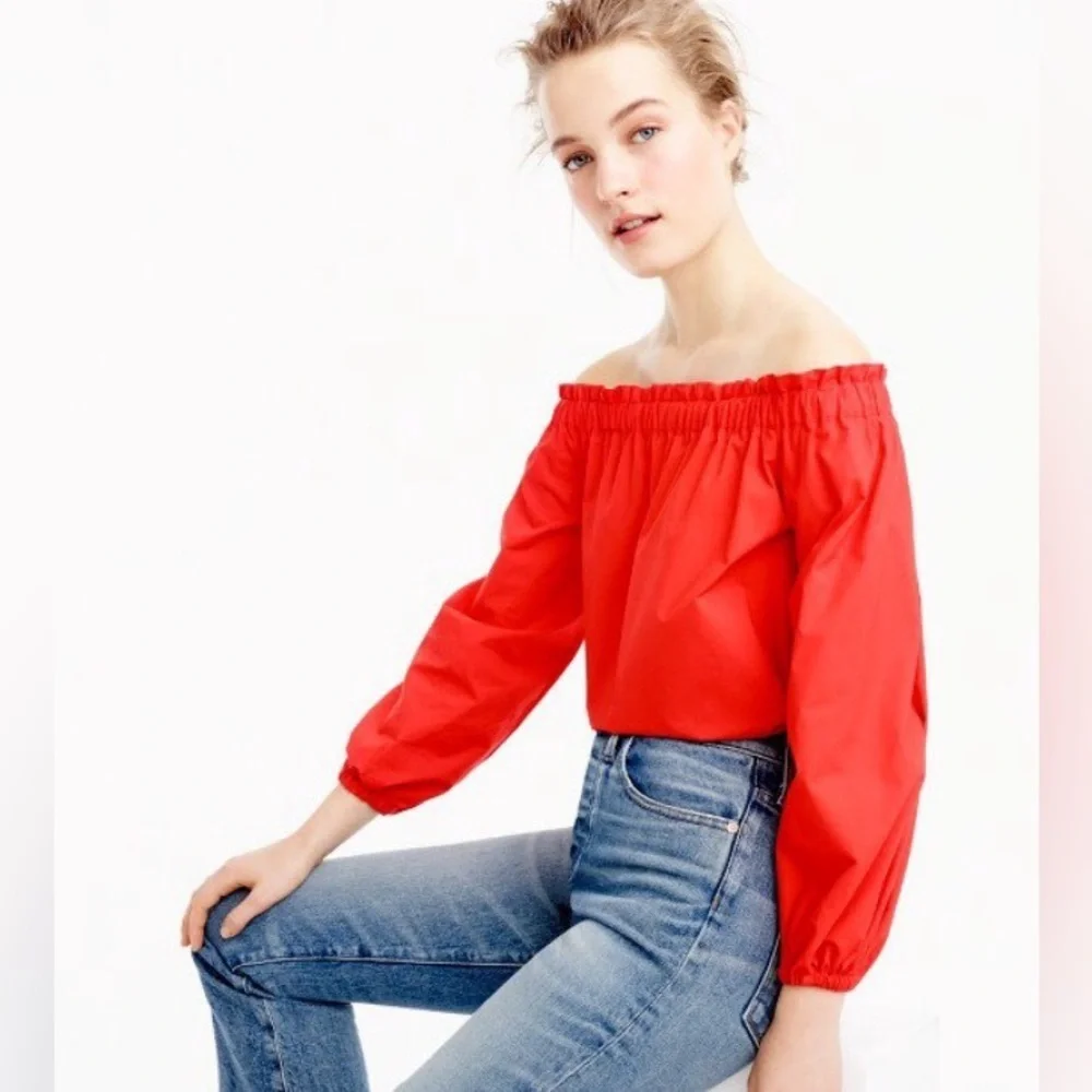 JCREW Off the Shoulder Blouse